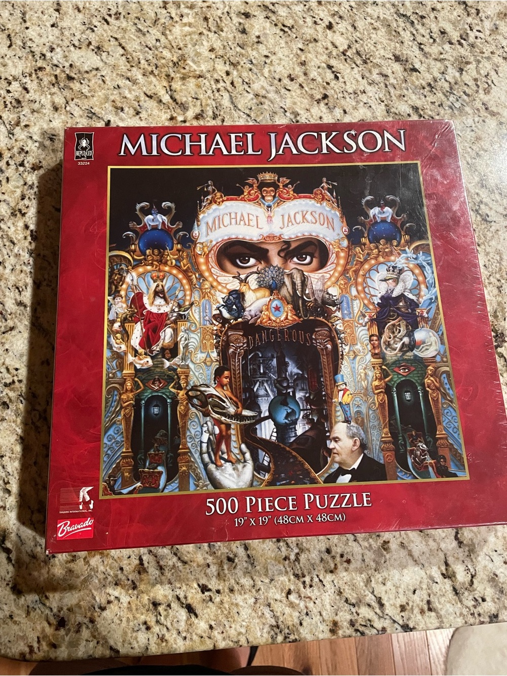 MICHAEL JACKSON DANGEROUS 500 PIECE JIGSAW PUZZLE SEALED NEW - RARE!